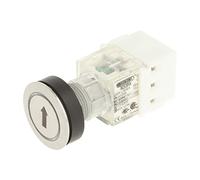 Club 23.000.887 Push Button Stainless Steel, Ring Light Note Symbol Arrow Light Up Push Button Contact Encoder 2 Schließer und Screw On Connector LED 24 V WHITE (Pack of 2)