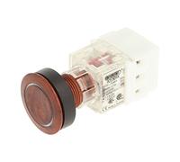 Club 23.000.958 Push Button Root Wood Décor LED Ringlight Contact Transmitter 2 button Opener Socket Type t5,5 K 24 V White