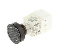 Club 23.000.977 Push Button Carbon Decoration Ring LED Lighting Momentary Contact 1 N/O Contact Socket Type t5,5 K, 24 V, White (Pack of 2)