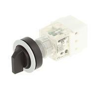 Club 23.001.093 Switch, Latching, 2 Positions Momentary Contact 1 N/O Contact, Screw Connector, Silver (Pack of 2)