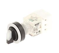 Club 23.001.210 Light Switch, Latching, 3 Positions Momentary Contact Sensor LED Lamp Holder t5,5 K 1 Closer + 1 opener Screw-On 24 V, Clear/Silver (Pack of 2)