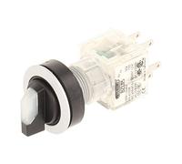 Club 23.001.227 Light Switch, Latching/rastend, 3 Positions Momentary Contact Sensor LED Lamp Holder t5,5 K 2 normally open contacts 24 V Clear/Silver (Pack of 2)