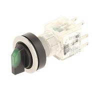 Club 23.001.375 Selector, Latching, Stainless Steel, 2, 3, Momentary Contact Transmitter 1 Closer + 1 opener with t5,5 K LED 24 V GREEN LAMP SOCKET (Pack of 2)
