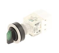 Club 23.001.376 Light Switch, Latching, Stainless Steel, 3 Positions Momentary Contact Sensor 2 Closers With Lamp Socket t5,5 K LED 24 V, SCREW TERMINAL, GREEN (Pack of 2)