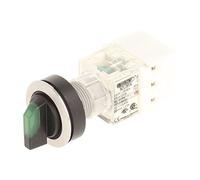 Club 23.001.377 Light Switch, Latching, Stainless Steel, 3 Positions Momentary Contact Sensor LED Lamp Holder t5,5 K 1 Closer + 1 opener 24 V Screw Connector - Green (Pack of 2)