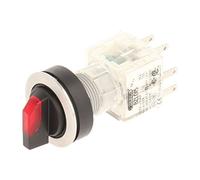 Club 23.001.383 Selector, Latching, Stainless Steel, 2, 3, Momentary Contact Transmitter 1 Closer + 1 opener with t5,5 K LED 24 V RED LAMP SOCKET (Pack of 2)