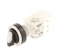 Club 23.001.400 Light Selector Latching rastend - Stainless Steel - 3 Positions Momentary Contact Master 2 Closers With Bulb Holder t5,5 K LED 24 V, SCREW Connector, Clear