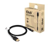 CLUB3D USB Type C Cable to DP 2.1 Bi-Directional VESA DP80 Certified Cable M/M 1m/3.28ft