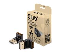 Club 3D CAC-1008 DisplayPort Male to DisplayPort 1.4 Female 90 Degree Angled Adapter 4K120Hz M/F