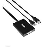 Club 3D CAC-1010 DisplayPort to DVI Dual-Link DVI-D Active Adapter for Your Monitor/Display - USB A Powered - 2560x1600 Resolution HDCP Supported NOT for Apple Cinema Monitors, black