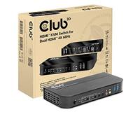 Club 3D HDMI KVM Switch for Dual HDMI 4K 60HZ