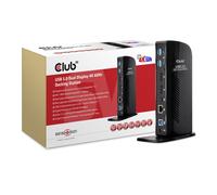 Club 3D CSV-1460 USB 3.0 Dual Display 4K 60Hz Docking Station Black