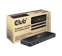 CLUB 3D CSV-1582 Dock, 2x TB4/USB-C, 1x USB-C, 2x USB Gen2 Type-A, 2x USB 2.0, 2