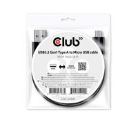 Club 3D USB 3.2 Gen1 Type A to Micro USB Cable Male/Male 1 m