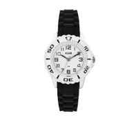 Club A65174H0A Girls' Watch, Black Silicone Strap