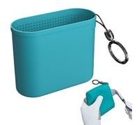 Club And Ball Cleaning Bag - Compact 13x4x10Cm Golf Groove Washer Pouch, Handy Carabiner Attachment, Easy Carry Design | Portable Golf Accessory For Men Women Children Youth Travel Outdoor Practice