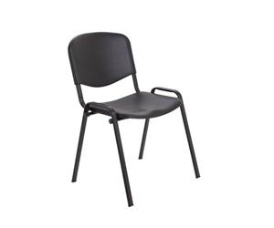 Club Canteen Stacking Chair Poly - Black Frame - Black - CH0506BK