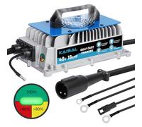 Club Car Charger 48V 18A Smart 1250W Golf Cart Battery Charger 48 Volt, IP67 Waterproof, 4-6 hrs Full Charge, 16FT Cable, for All Years 48V Club Car Golf Cart 48 Volt with Lead-Acid Battery