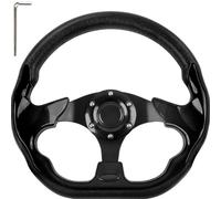 Club Car Steering Wheel - Universal Fit for EZGO, TXT, RXV, DS, Precedent, Tempo & Yamaha G2-G29 Golf Carts - Ergonomic D-Shape Design