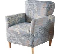 Club Chair Slipcover, Soft Stretch Barrel Chair Covers for Living Room and Bedroom, Tub Chair Slipcover Washable Armchair Cover Furniture Protector for Home Decor ( Color : Color 17 , Size : Style A )