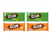 Club Chocolate Biscuit Multipack Mint & Orange Flavour 28 Bars