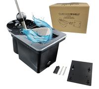Club Clean - Ball And Club Cleaner With Universal Bracket For Golf Car,Black