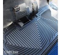 Club Clean Club Car Precedent Floor Mat - Custom Golf Cart Floor Mat - Fits Precedent Model - Only Golf Car Mat to Meet 6 ASTM Standards - Black Rubber Golf Cart Mat 8mm Thick - Patented Liner