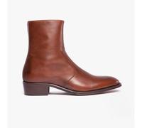 Club Cubano ARNO Mens Leather Cuban Heel Boots Cognac - UK 9