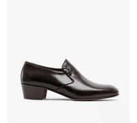 Club Cubano BILBAO Mens Soft Leather Plain Cuban Heel Shoes Dark Brown - UK 10