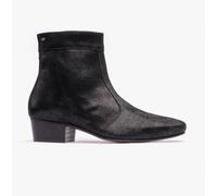 Club Cubano CAESAR Mens Cuban Heel Boots Black Foil - UK 12