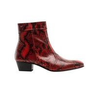 Club Cubano EMMANUEL Mens Premium Handcrafted Luxury 100% Real Exotic Leather Cuban Heel Smart Formal Dress Boots Made In Spain