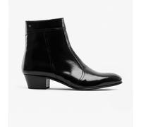 Club Cubano EMMANUEL Mens Smooth Leather Cuban Heel Boots Black - UK 7