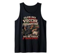 Club dei Troppo Vecchi Per Fregarsene Funny Italian Attitude Tank Top