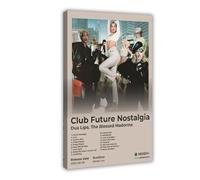 Club Future Nostalgia Singer Dua Lipa Album Cover Poster Canvas Poster Wall Art Decor Print Picture Paintings for Living Room Bedroom Decoration 16x24inch(40x60cm)