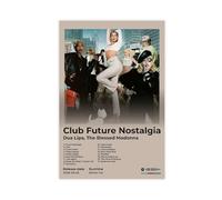 Club Future Nostalgia Singer Dua Lipa Album Cover Poster Canvas Poster Wall Art Decor Print Picture Paintings for Living Room Bedroom Decoration 24x36inch(60x90cm)