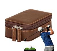 Club Glove Golf Travel Bag,Portable Leather Golf Pouch - Storage Organizers for Trunk Course Display Training Standbag Car Dad Trip Travel Golfer