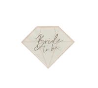 Club Green 8 Bride to Be Napkins, Hen Party Paper Napkins, Gold Ombre Hen Night Napkins, Bachelorette Tableware, Hen Night Diamond Partyware