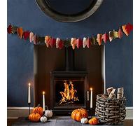 Club Green Autumn Leaf Garland, Fireplace Hanging Decoration, Fall Decoration, Artificial Leaf Garland, Halloween Decoration 2m