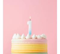 Club Green Blue Ombre Number '1' Celebration Candle Club Green Blue