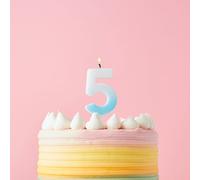 Club Green Blue Ombre Number '5' Celebration Candle Club Green Blue