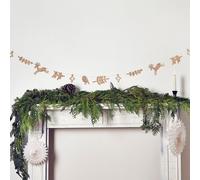 Club Green Christmas Character Wooden Party Garland 2.5m Club Green Multicolor