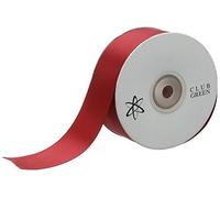 CLUB GREEN D/SATIN RIBBON 38MMX25MT RUBY, Fabric, 12.1 x 12.1 x 4.73 cm