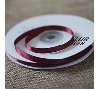 CLUB GREEN D/Satin Ribbon 6MMX25M DK.Burg, Fabric, Dark Burgundy, 10 x 10 x 1 cm