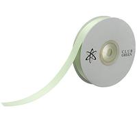 CLUB GREEN Diamante Satin Ribbon, Sage, 15 mm x 25 m