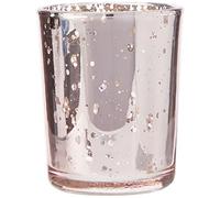 CLUB GREEN Glass Candle Holder, Rose Quartz, 55 x 65 mm