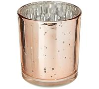 CLUB GREEN Glass Candle Holder, Rose Quartz, 70 x 90 mm