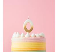 Club Green Gold Ombre Number '0' Celebration Candle Club Green Gold