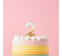 Club Green Gold Ombre Number '2' Celebration Candle Club Green Gold