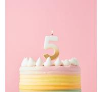 Club Green Gold Ombre Number '5' Celebration Candle Club Green Gold
