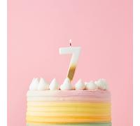 Club Green Gold Ombre Number '7' Celebration Candle Club Green Gold
